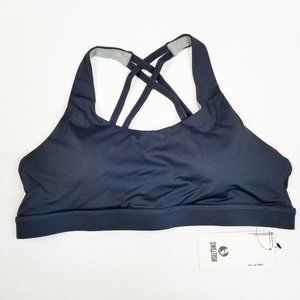 Sweatish Sports Bra XL Mineral Blue Cross Strappy